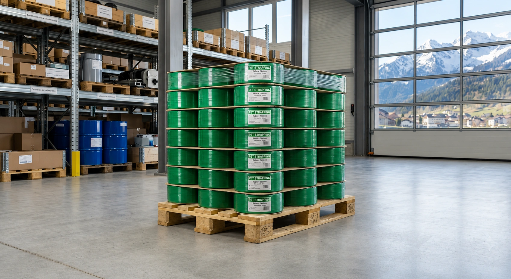 PET Strapping Band Exporter Switzerland — Greenstrix Industrial Packaging